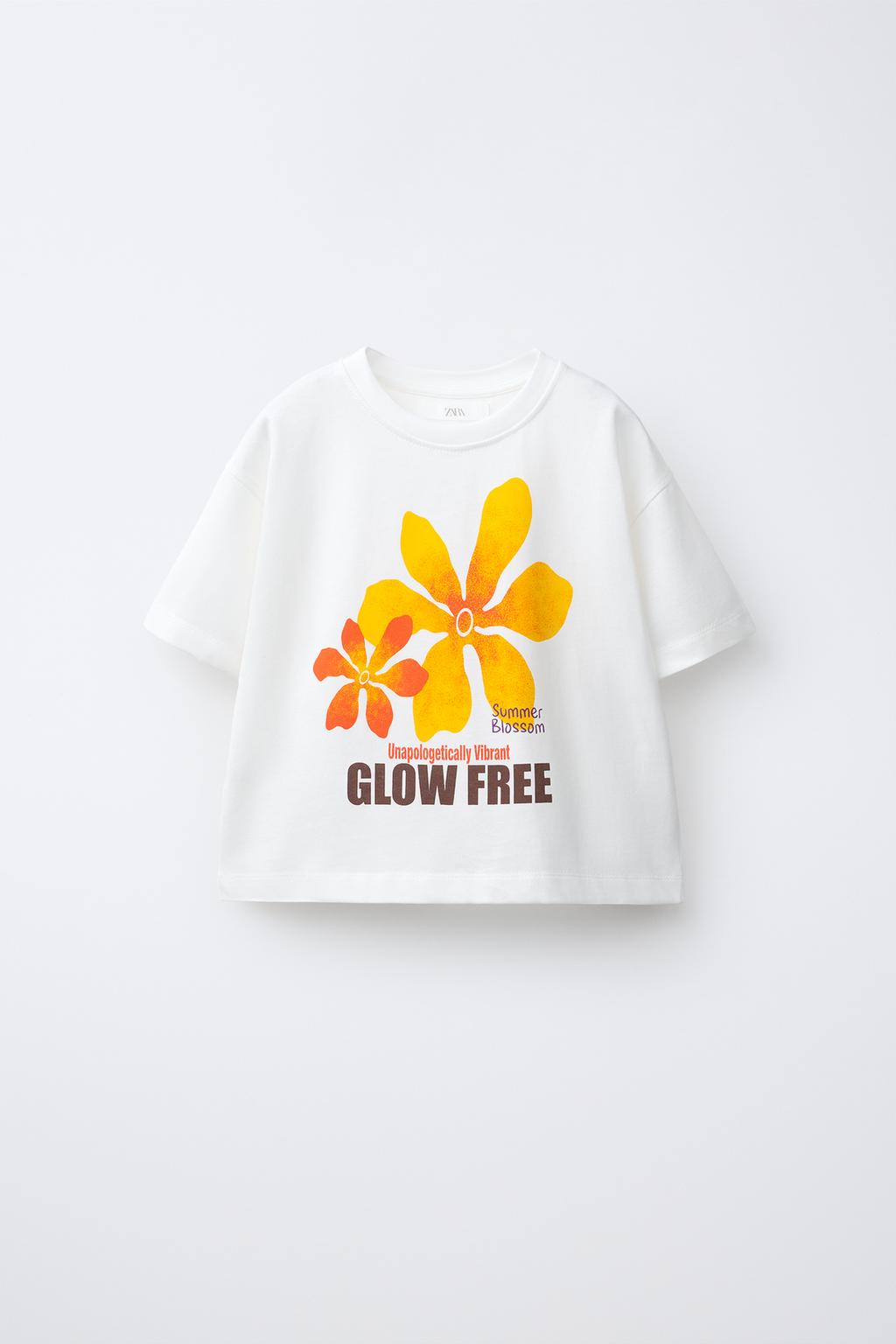 ФУТБОЛКА С ЦВЕТОЧНЫМ ПРИНТОМ