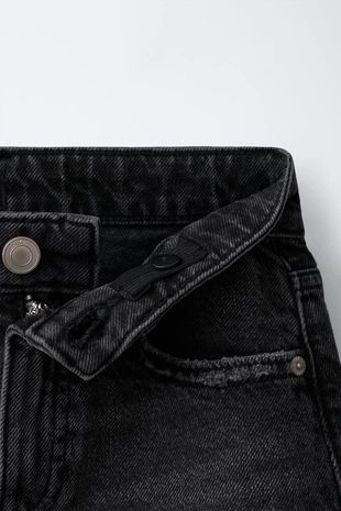 Джинсовая юбка с разрезами- Заказать в России