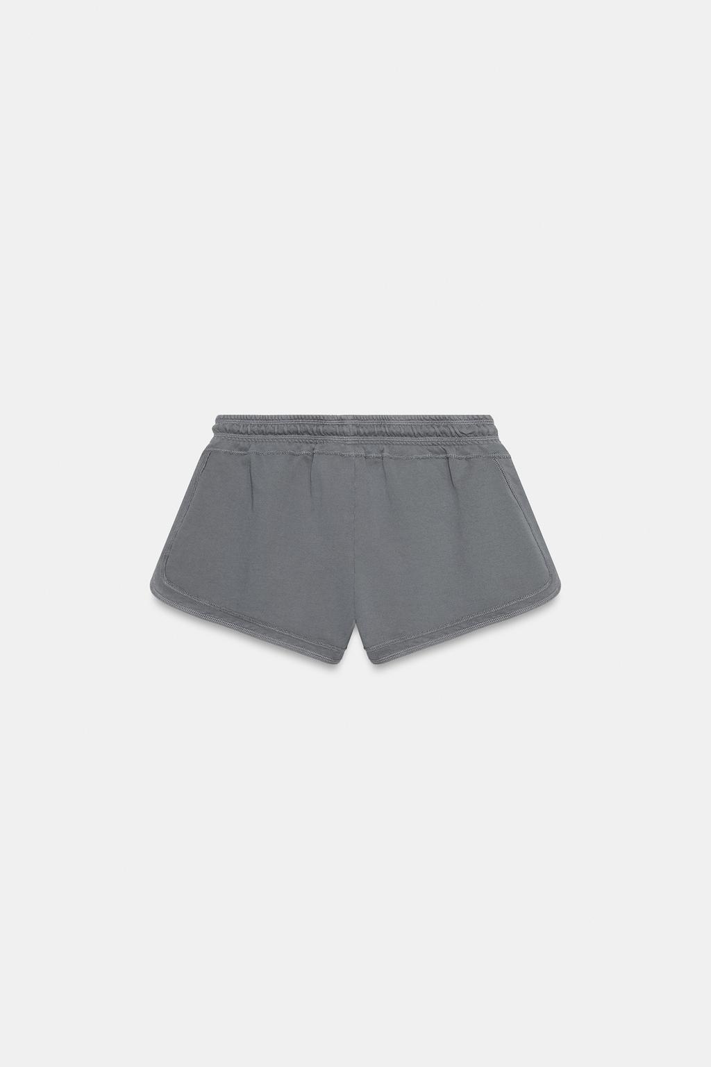 ШОРТЫ НА ШНУРКАХ С ЭФФЕКТОМ ПОТЕРТОСТИ