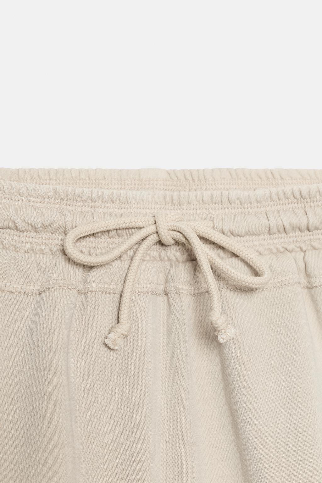 ШОРТЫ НА ШНУРКАХ С ЭФФЕКТОМ ПОТЕРТОСТИ