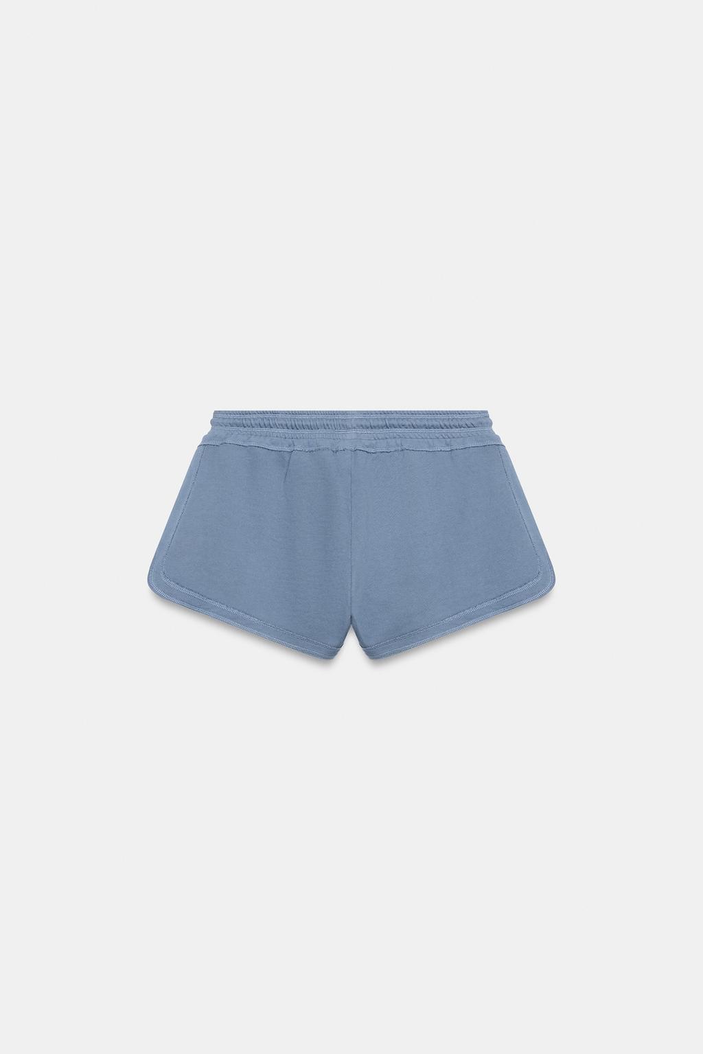 ШОРТЫ С ЭФФЕКТОМ ПОТЕРТОСТИ НА ШНУРКАХ