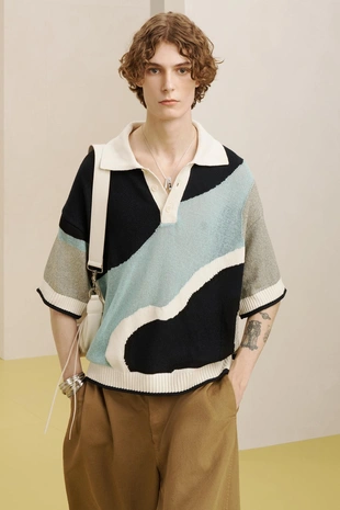 Вязаная рубашка поло fntsy knt- Заказать в России