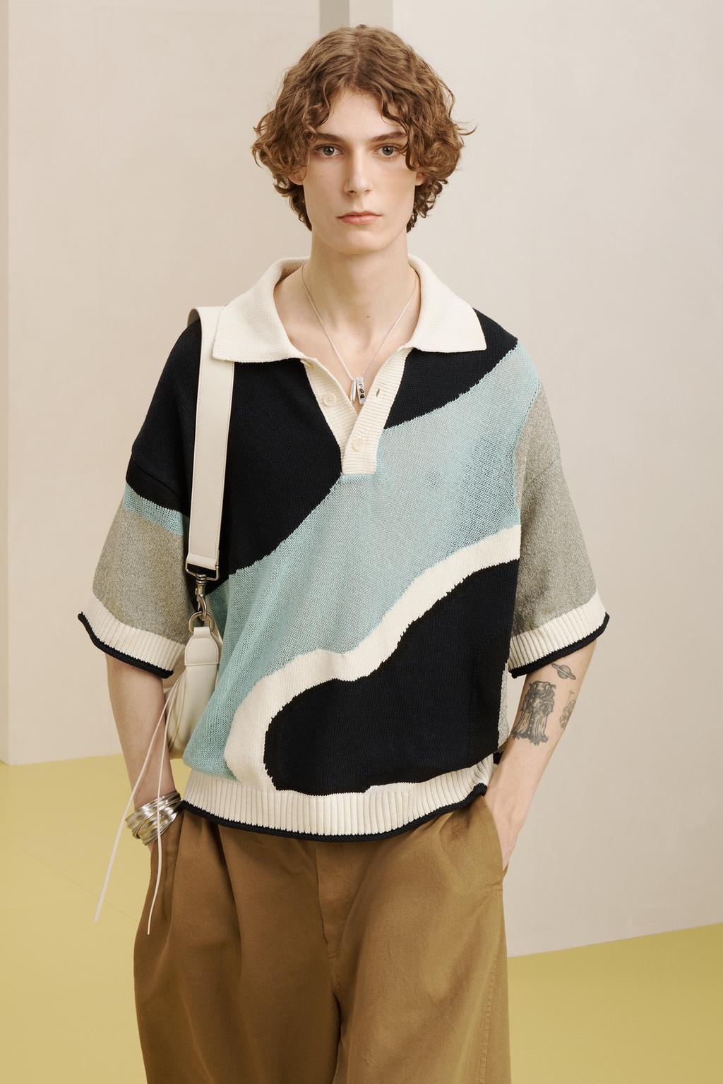 Вязаная рубашка поло fntsy knt