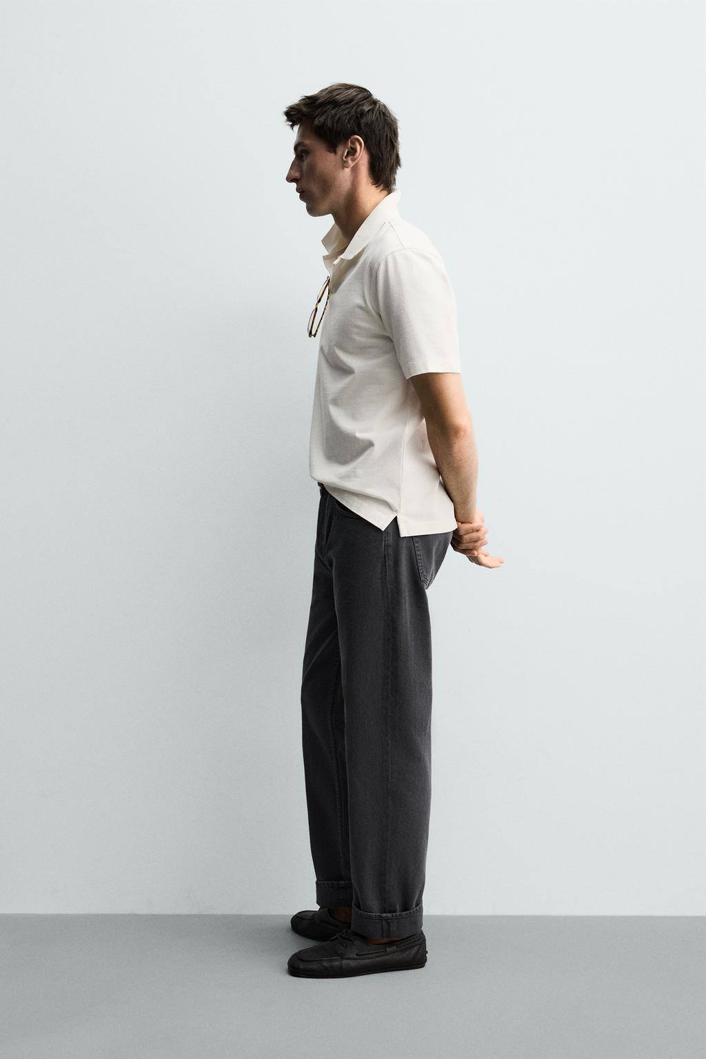 ПОЛО REGULAR FIT С ЭФФЕКТОМ ПОТЕРТОСТИ