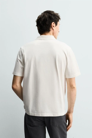 Поло Regular Fit с эффектом потертости- Заказать в России