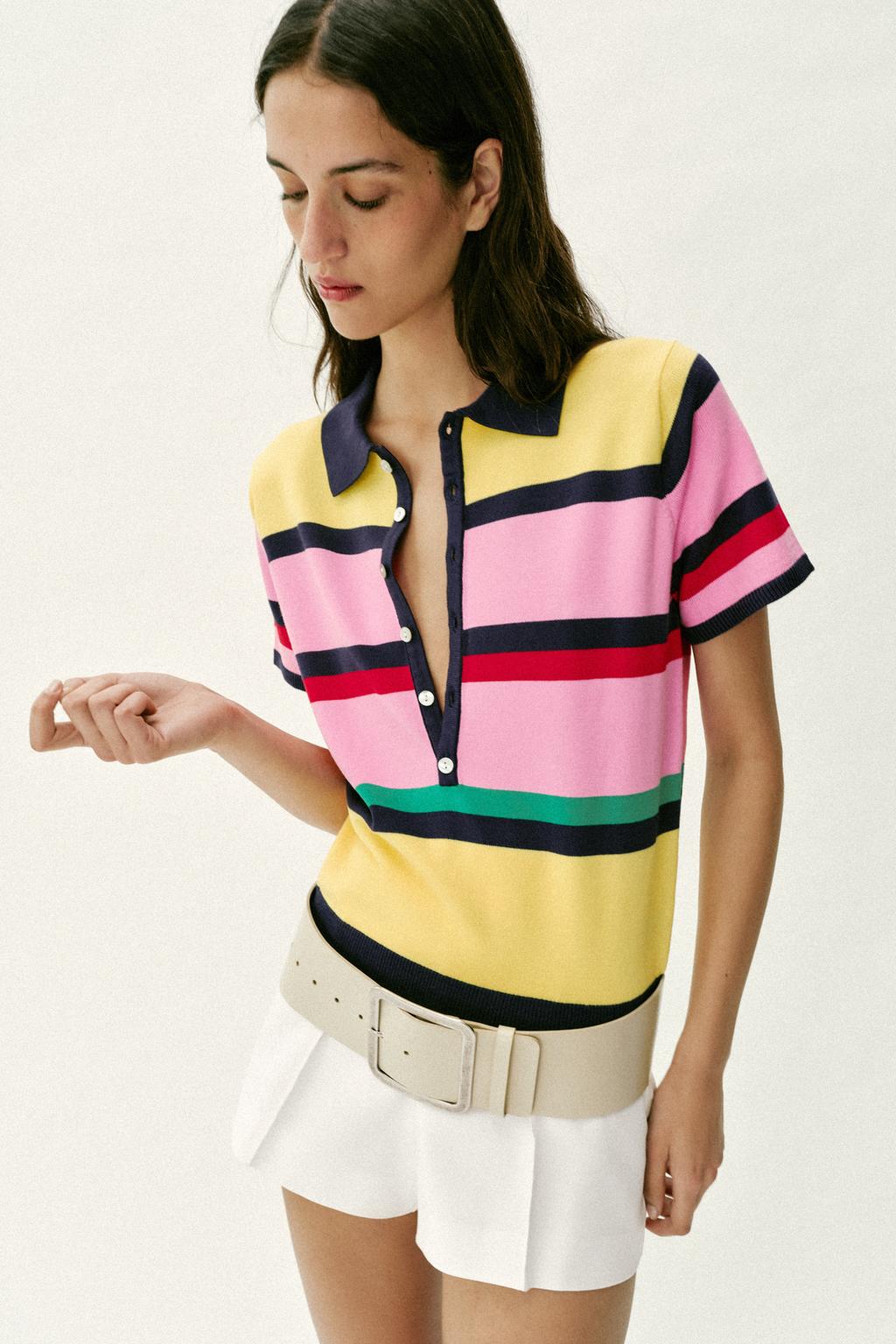 ТРИКОТАЖНОЕ ПОЛО В ПОЛОСКУ