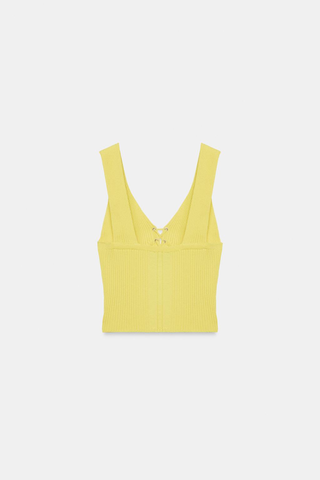 ТРИКОТАЖНЫЙ ТОП-КОРСЕТ В РУБЧИК