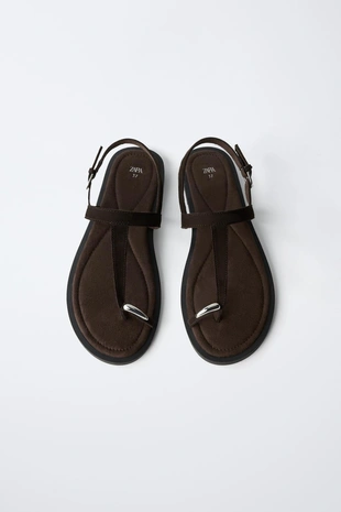 Кожаные сандалии- Заказать в России