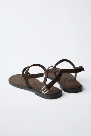 Кожаные сандалии- Заказать в России