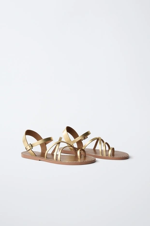 Кожаные сандалии- Заказать в России