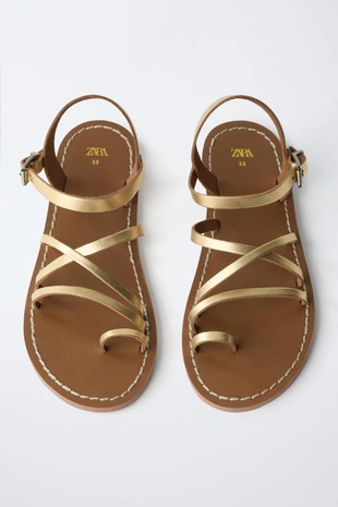 Кожаные сандалии- Заказать в России