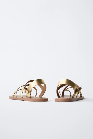 Кожаные сандалии- Заказать в России