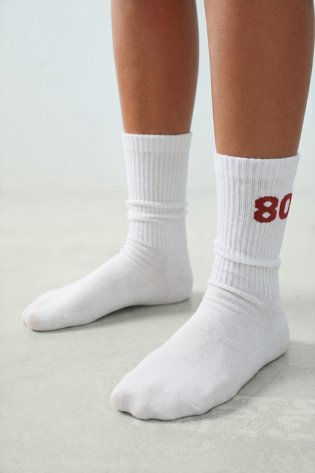 НАБОР ИЗ ДВУХ ПАР ВЫСОКИХ НОСКОВ С НОМЕРАМИ