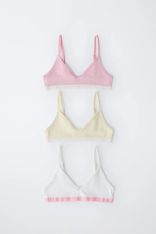 Набор из трех топов с контрастными деталями 9-14 лет- Заказать в России