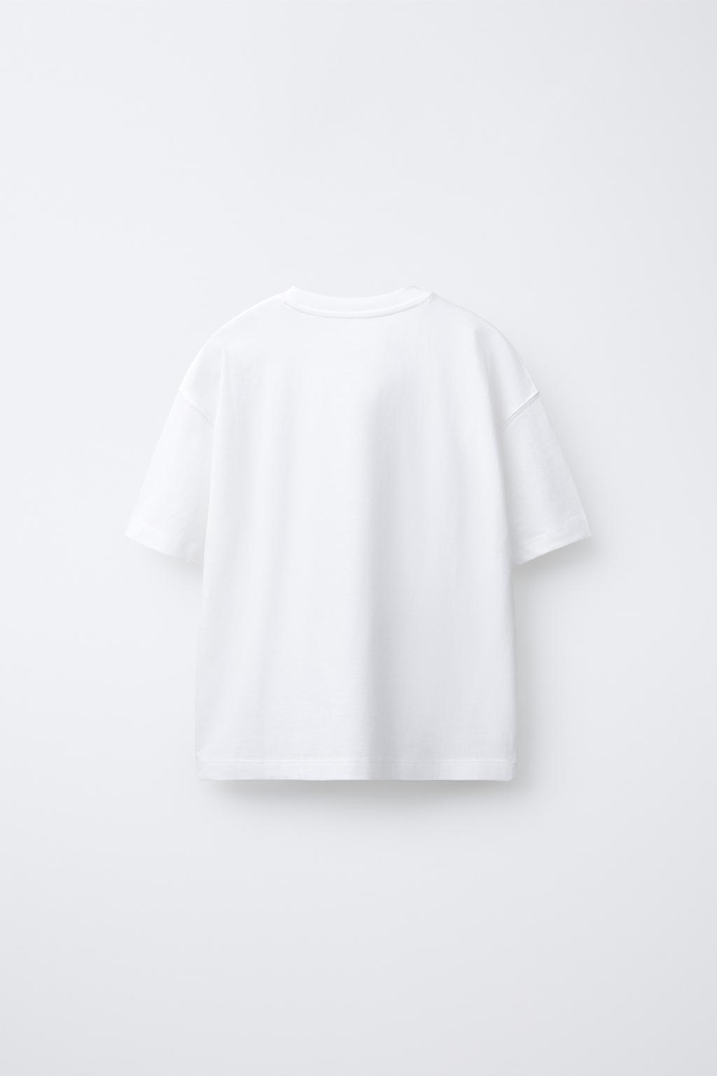 ФУТБОЛКА С РЕЛЬЕФНЫМ ПРИНТОМ ТИГРА И ТЕКСТОМ