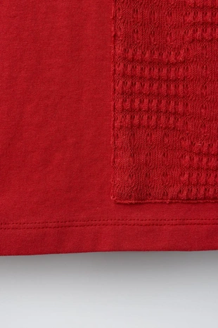 Футболка с карманом из кружева кроше- Заказать в России