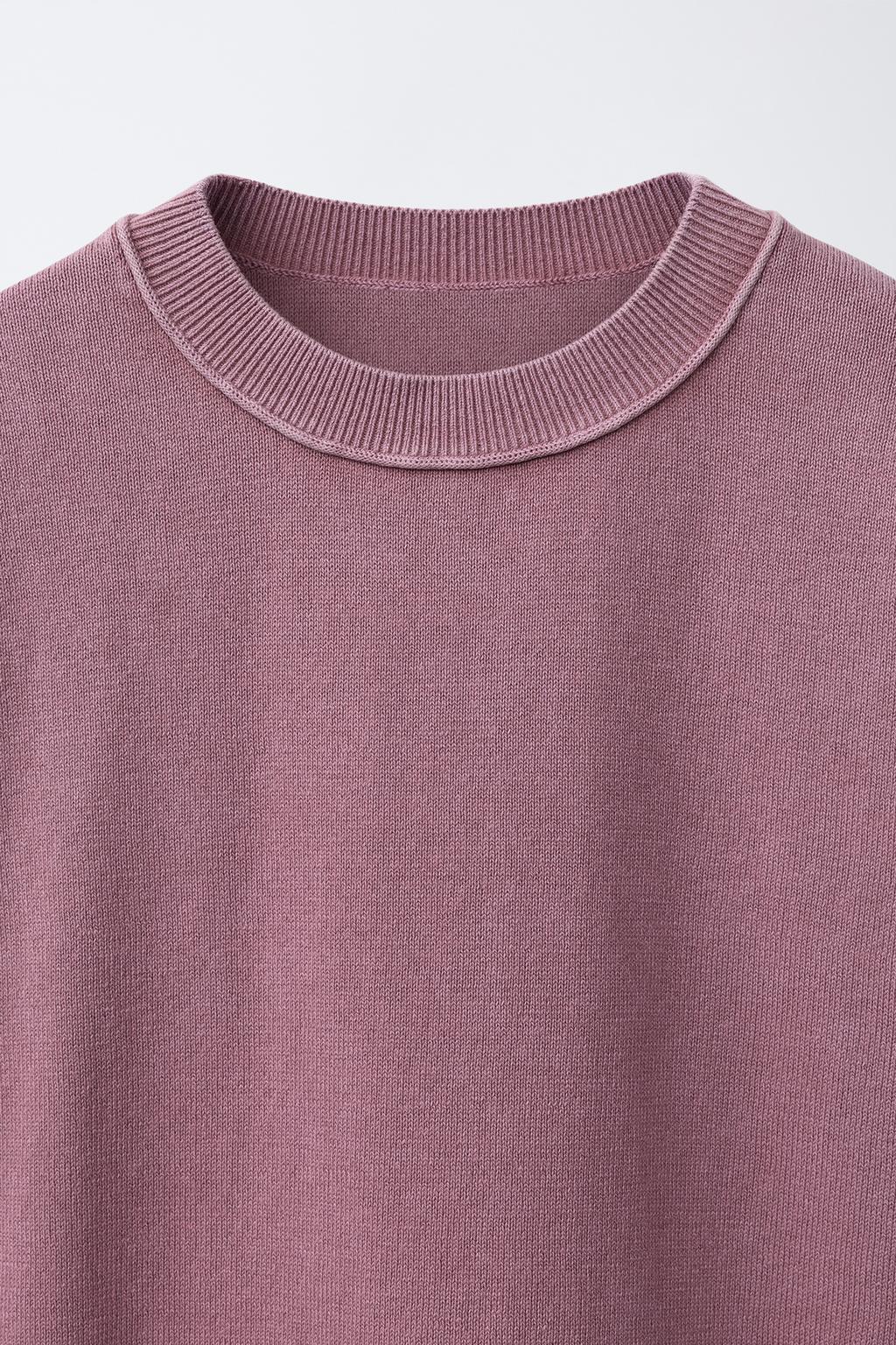 ФУТБОЛКА ИЗ ТРИКОТАЖА С ЭФФЕКТОМ ПОТЕРТОСТИ