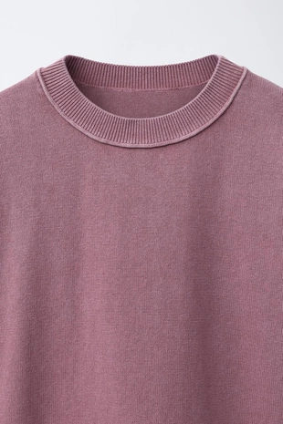 Футболка из трикотажа с эффектом потертости- Заказать в России