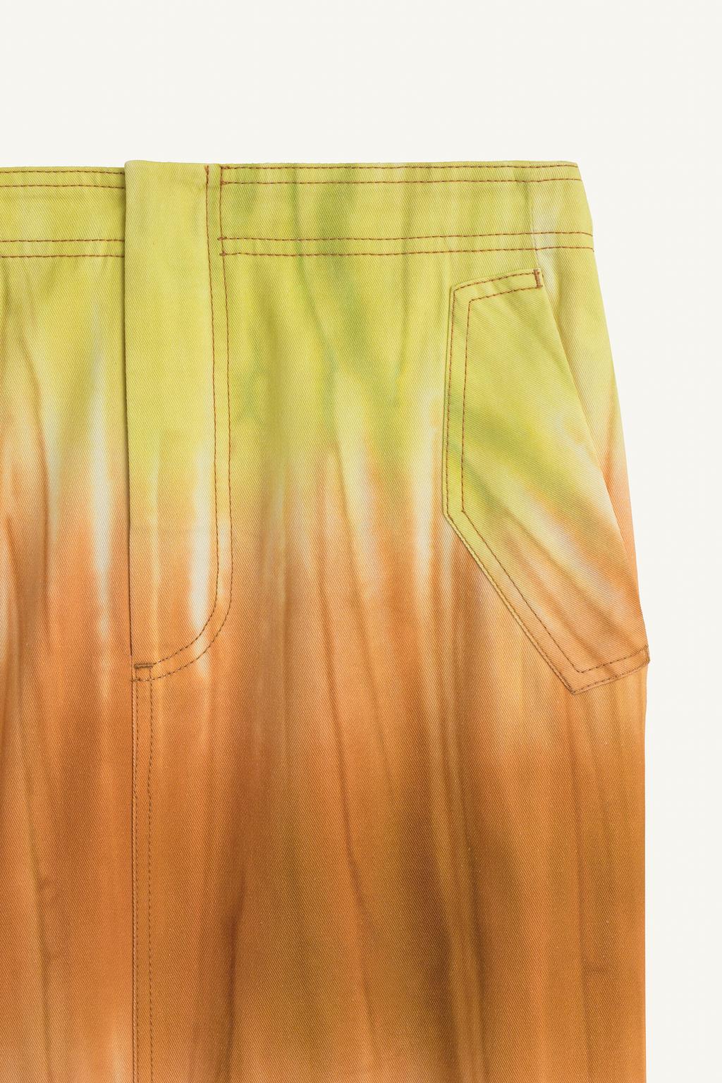 Юбка средней длины с принтом