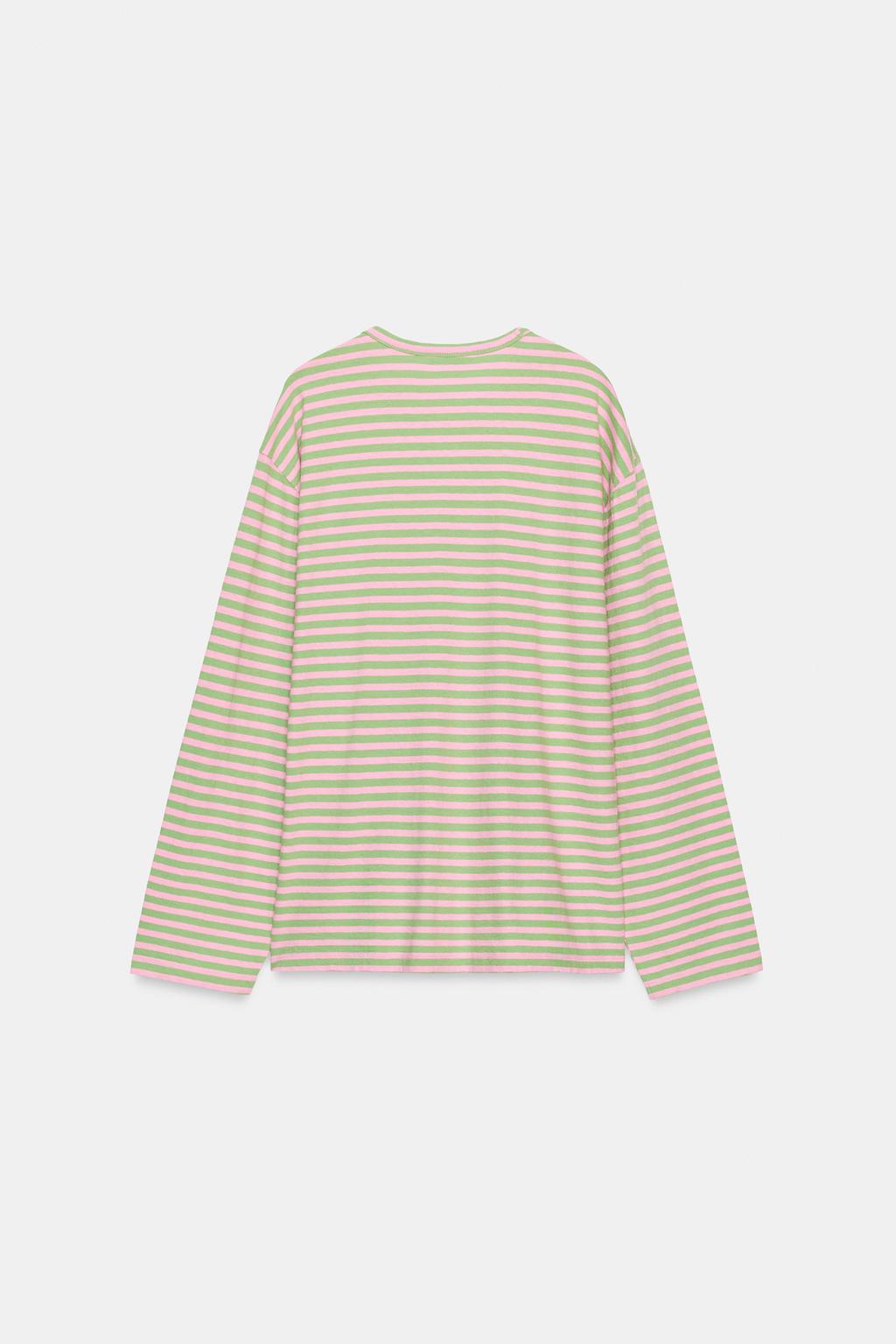 ФУТБОЛКА ИЗ ХЛОПКА И ЛЬНА В ПОЛОСКУ