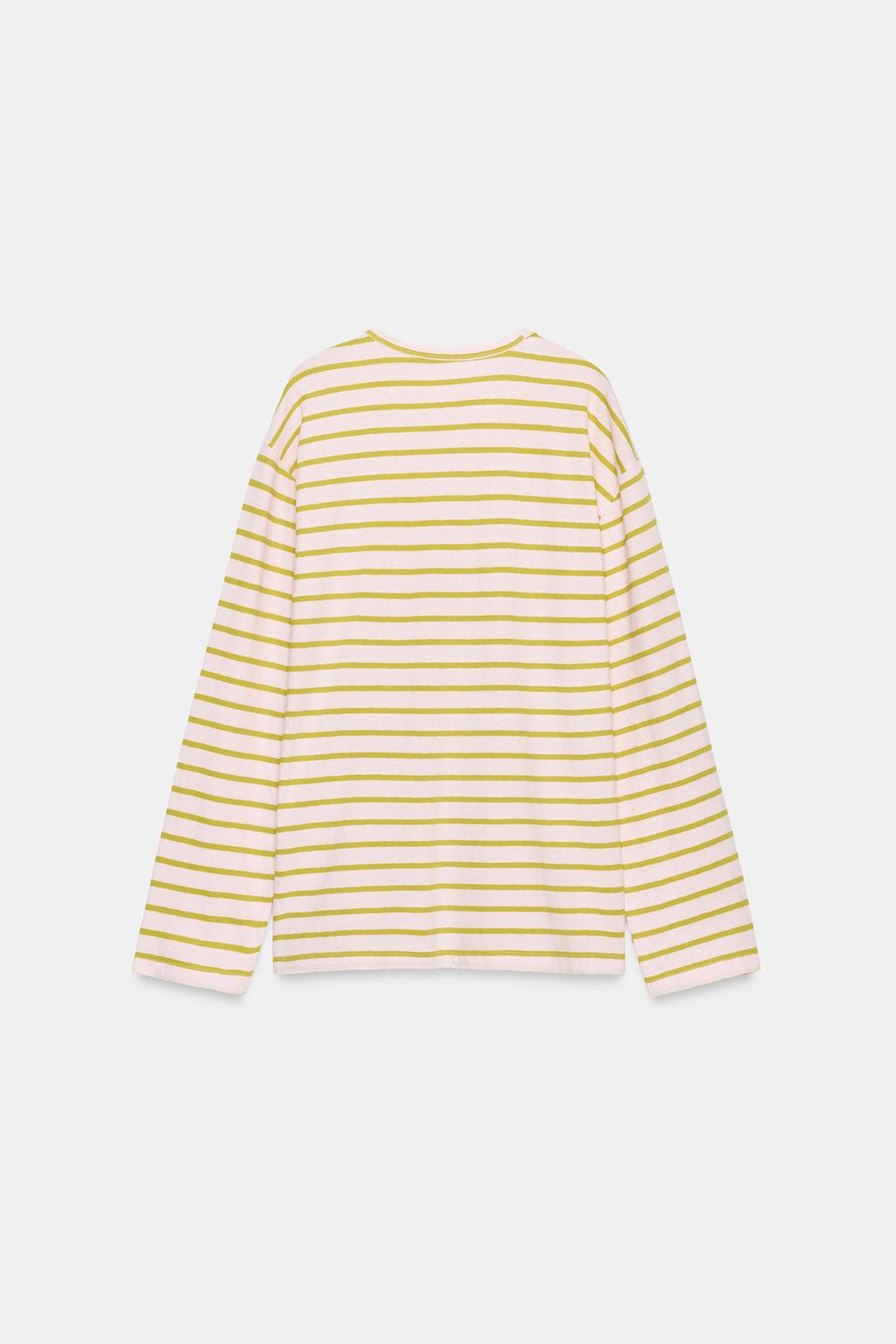 ФУТБОЛКА ИЗ ХЛОПКА И ЛЬНА В ПОЛОСКУ