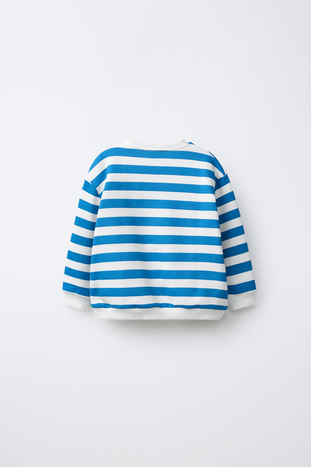 ТОЛСТОВКА В ПОЛОСКУ С ВЫШИВКОЙ «КРАБ»