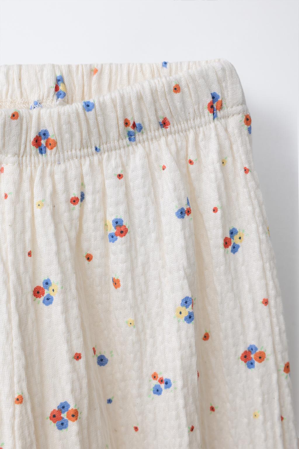 БРЮКИ-ДЖОГГЕРЫ С ЦВЕТОЧНЫМ УЗОРОМ