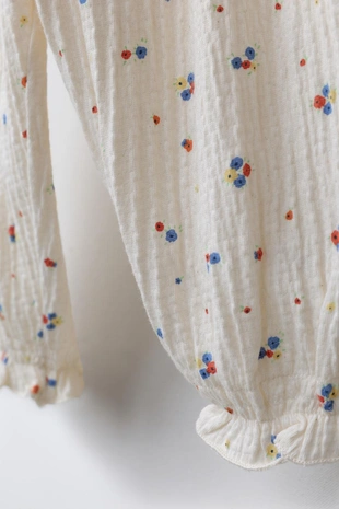 Брюки-джоггеры с цветочным узором- Заказать в России