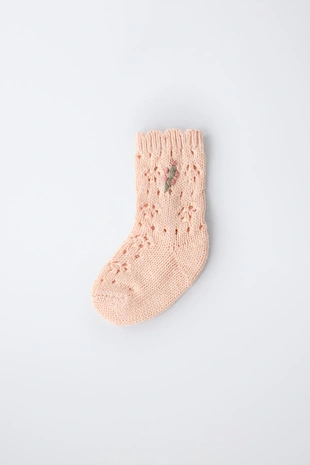 Ажурные носки с цветочной вышивкой- Заказать в России