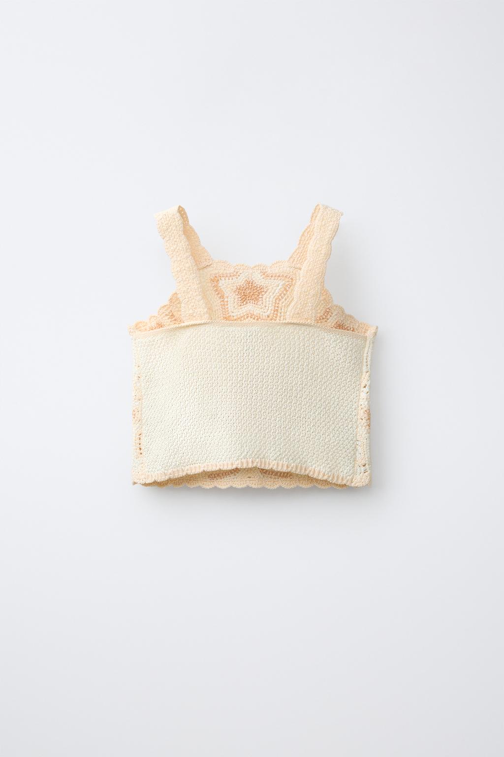 ТОП ИЗ КРУЖЕВА КРОШЕ СО ЗВЕЗДАМИ