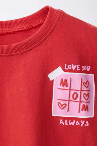 Футболка с рельефным принтом- Заказать в России