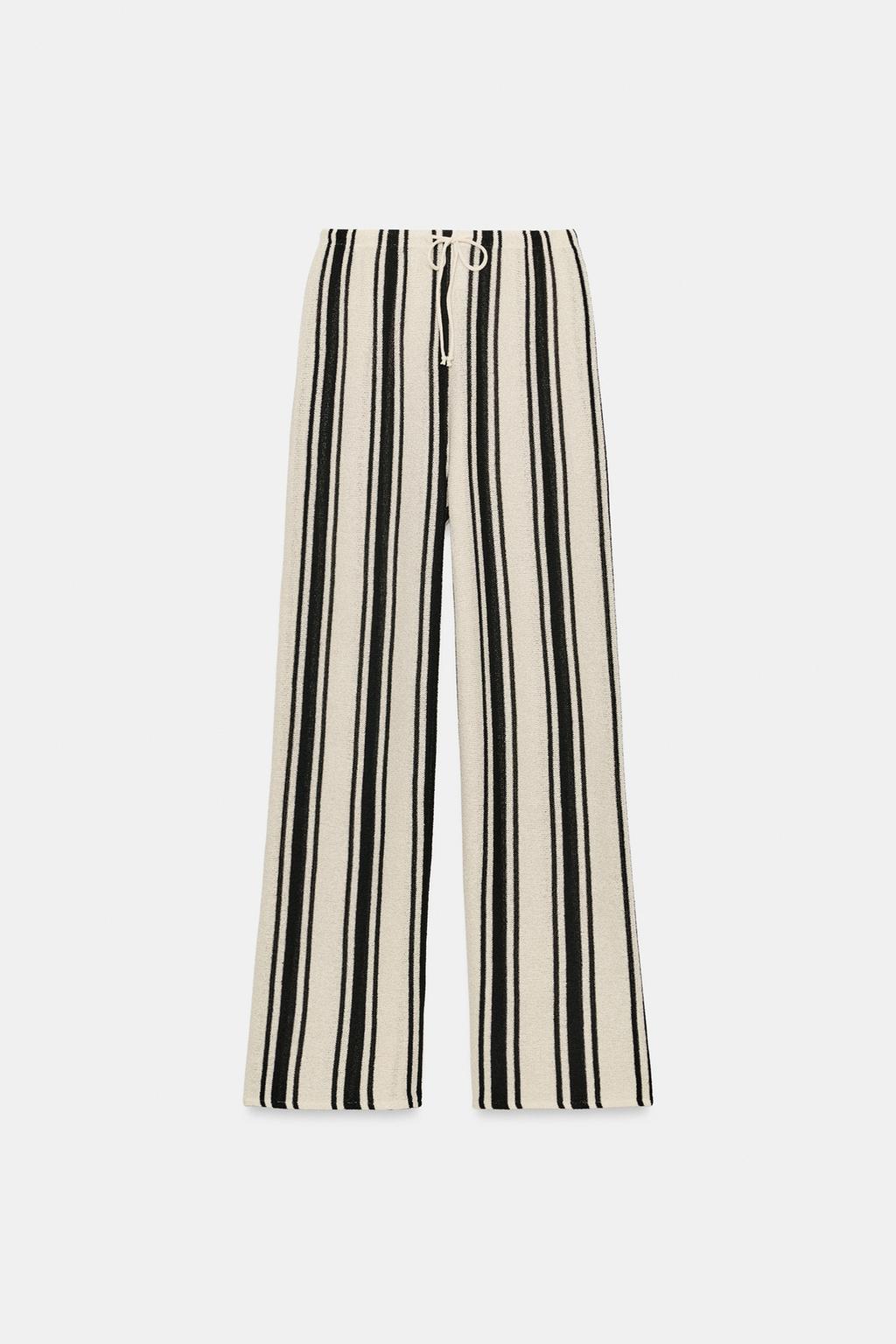 БРЮКИ WIDE LEG ИЗ ТКАНИ В РУСТИКАЛЬНОМ СТИЛЕ