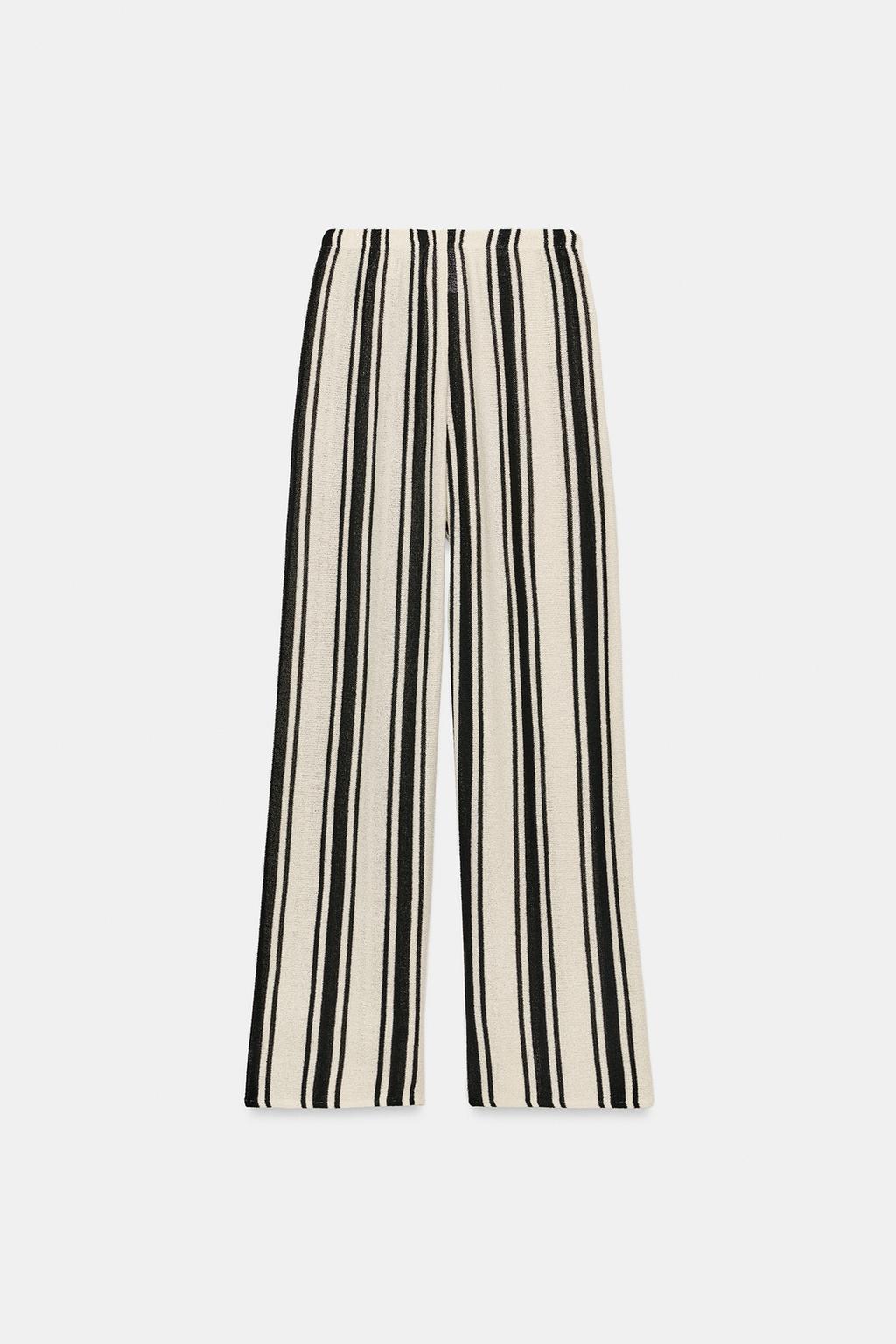 БРЮКИ WIDE LEG ИЗ ТКАНИ В РУСТИКАЛЬНОМ СТИЛЕ