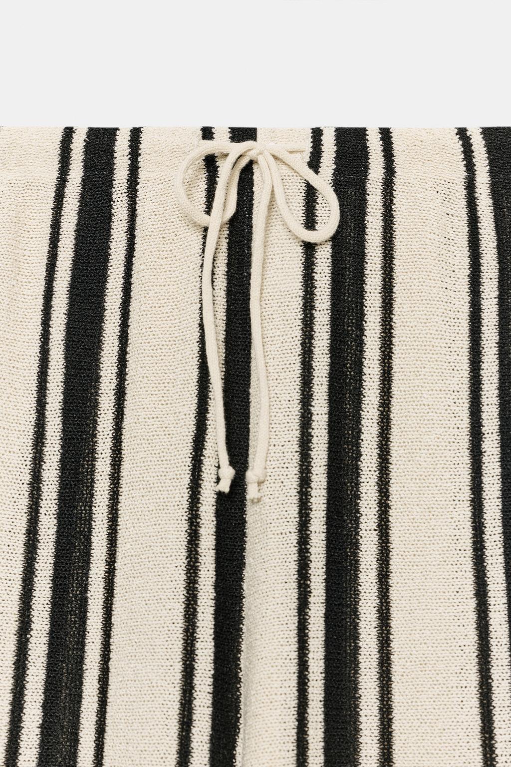 БРЮКИ WIDE LEG ИЗ ТКАНИ В РУСТИКАЛЬНОМ СТИЛЕ