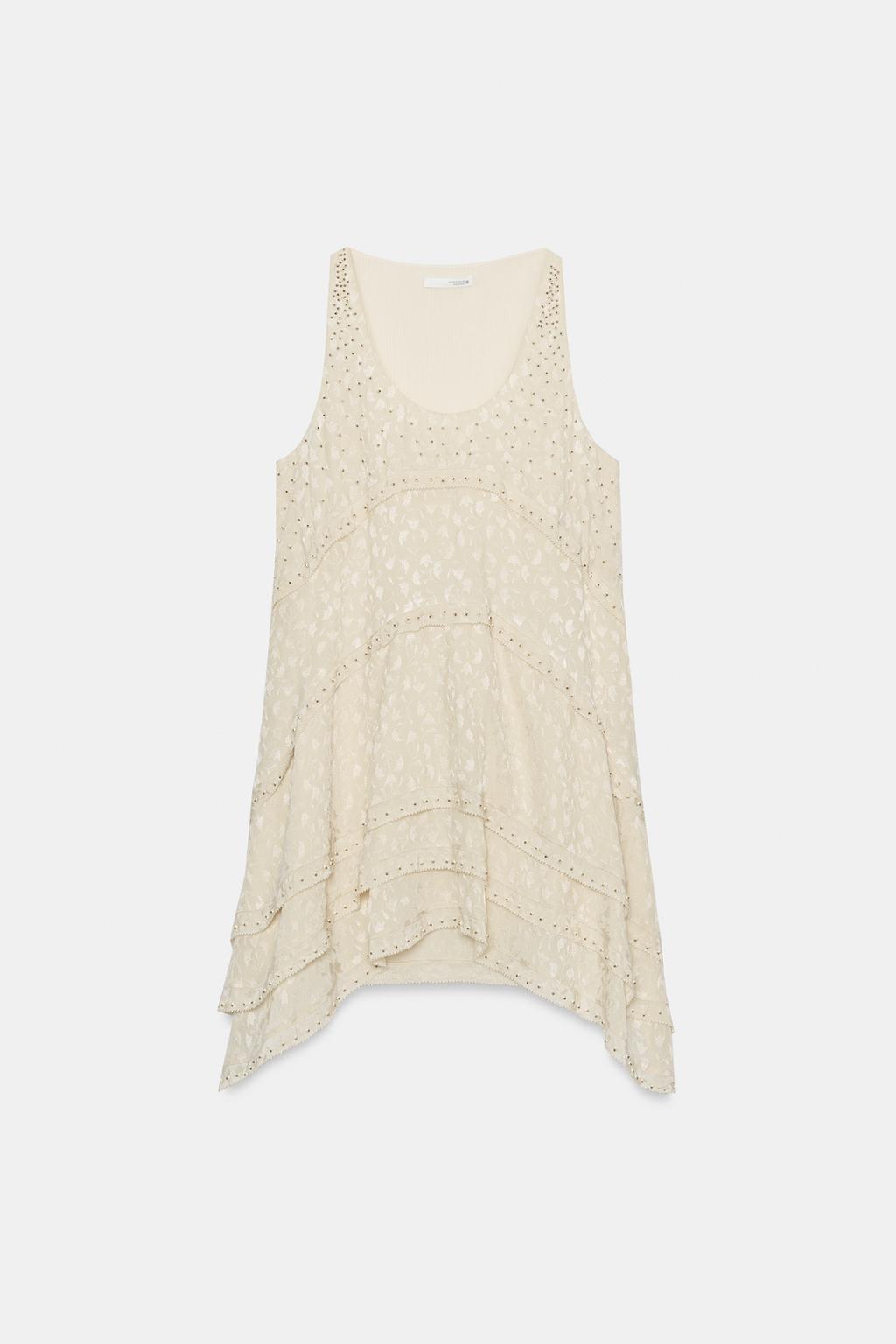 КОРОТКОЕ ЖАККАРДОВОЕ ПЛАТЬЕ — ZW COLLECTION