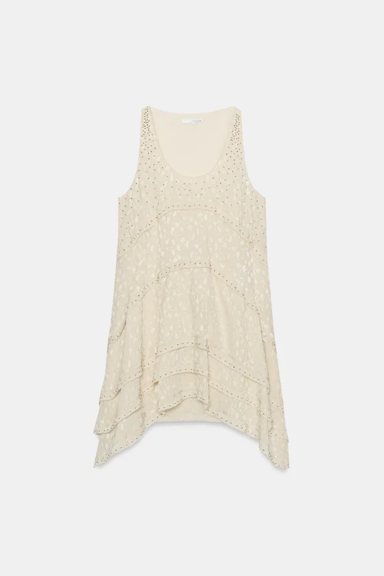 КОРОТКОЕ ЖАККАРДОВОЕ ПЛАТЬЕ — коллекция Zara «ZW»