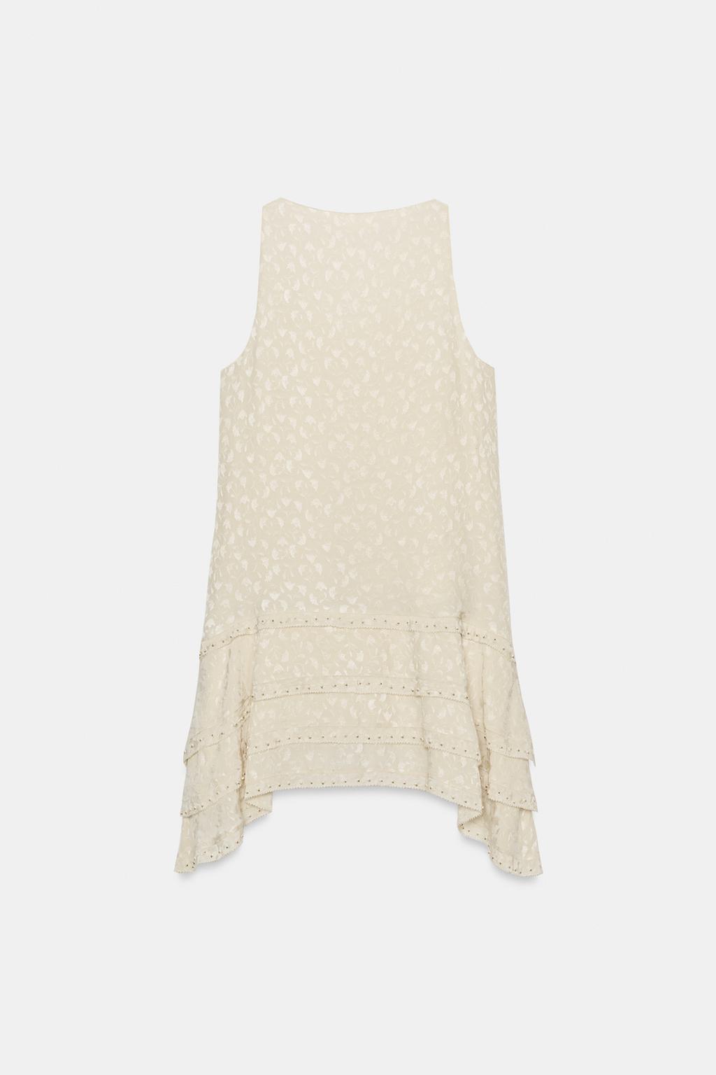 КОРОТКОЕ ЖАККАРДОВОЕ ПЛАТЬЕ — ZW COLLECTION