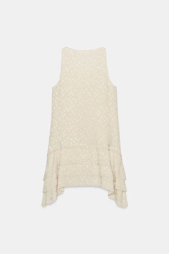 КОРОТКОЕ ЖАККАРДОВОЕ ПЛАТЬЕ — коллекция Zara «ZW»