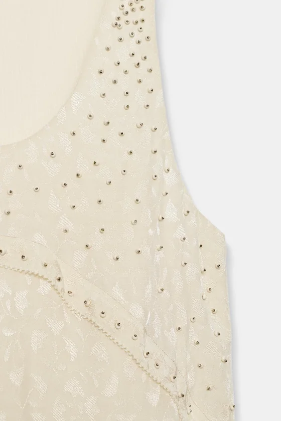 КОРОТКОЕ ЖАККАРДОВОЕ ПЛАТЬЕ — коллекция Zara «ZW»