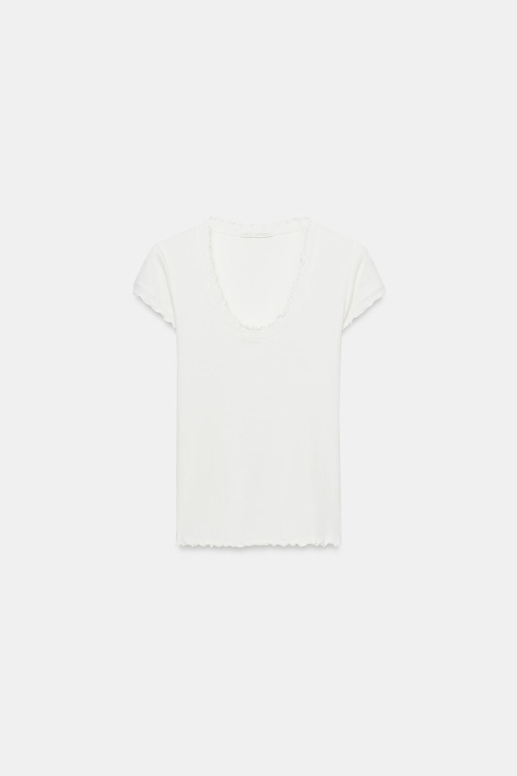 ФУТБОЛКА ИЗ СМЕСОВОГО ЛЬНА С КОРОТКИМИ РУКАВАМИ