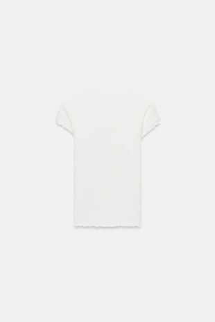 Футболка из смесового льна с короткими рукавами- Заказать в России