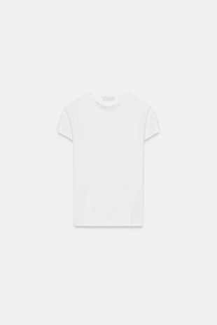 Приталенная футболка с короткими рукавами- Заказать в России