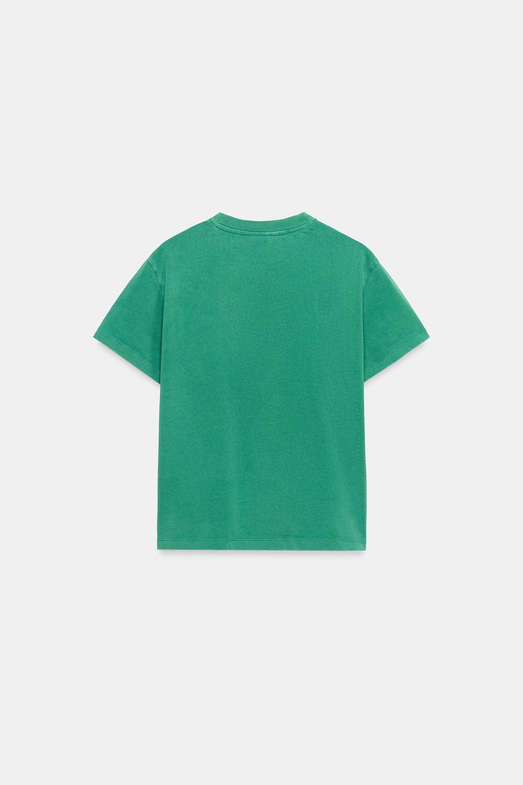 ФУТБОЛКА С НАДПИСЬЮ И ЭФФЕКТОМ ПОТЕРТОСТИ