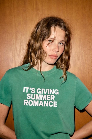 Футболка с надписью и эффектом потертости- Заказать в России