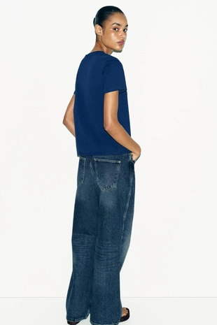 Хлопковая футболка в стиле рустик