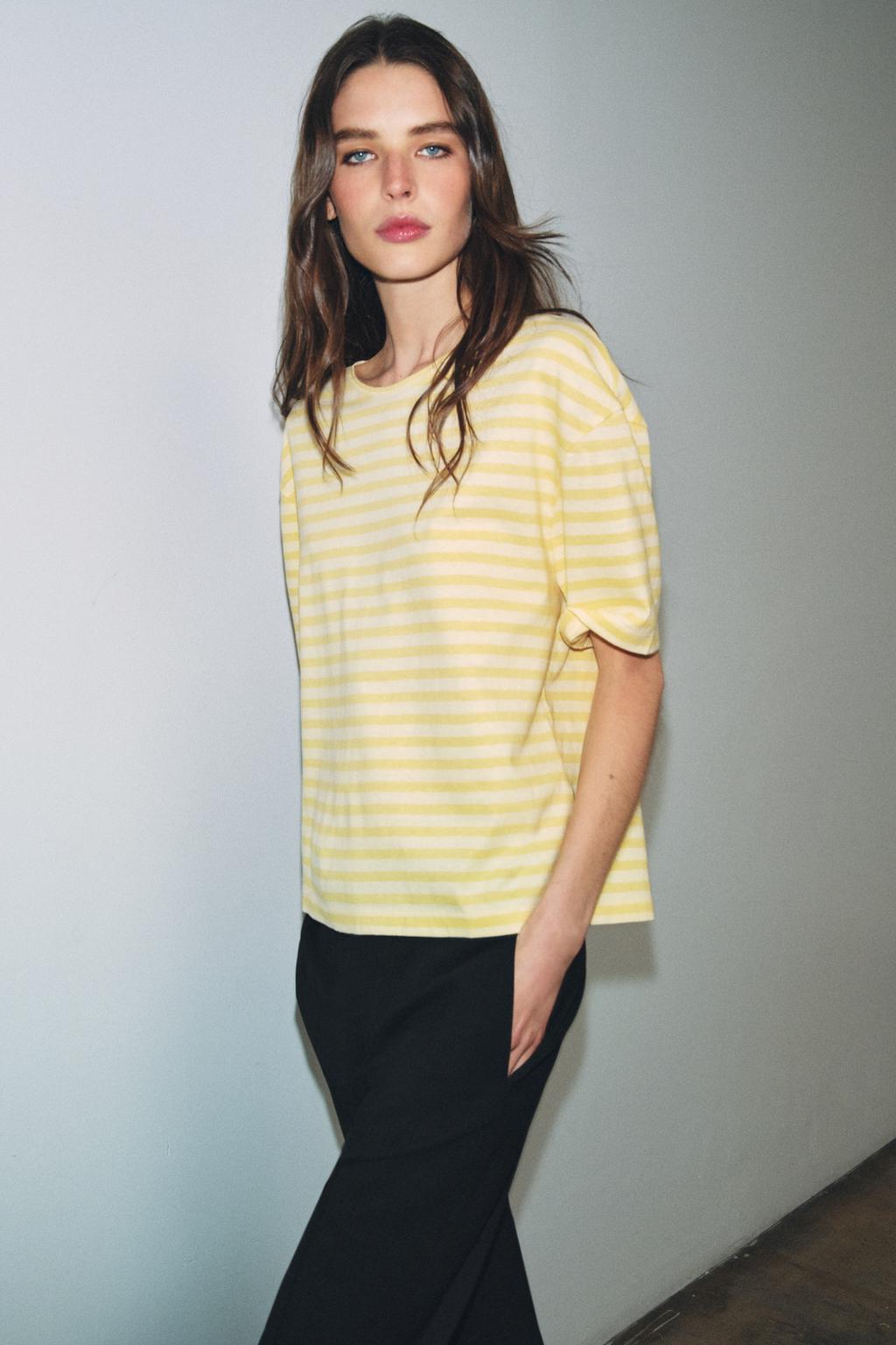 ФУТБОЛКА В ПОЛОСКУ С КОРОТКИМ РУКАВОМ