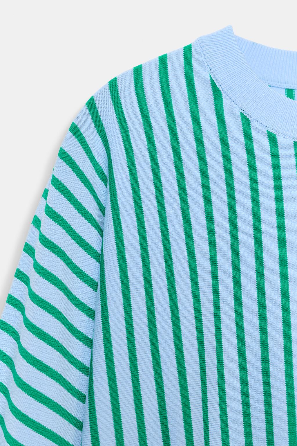 ТРИКОТАЖНАЯ ТОЛСТОВКА В ПОЛОСКУ