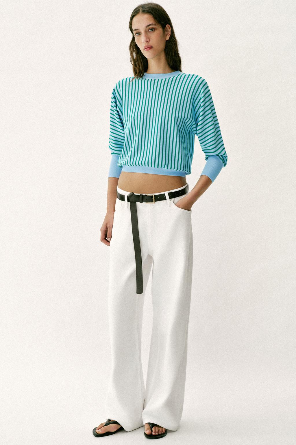 ТРИКОТАЖНАЯ ТОЛСТОВКА В ПОЛОСКУ