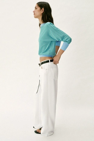 Трикотажная толстовка в полоску- Заказать в России