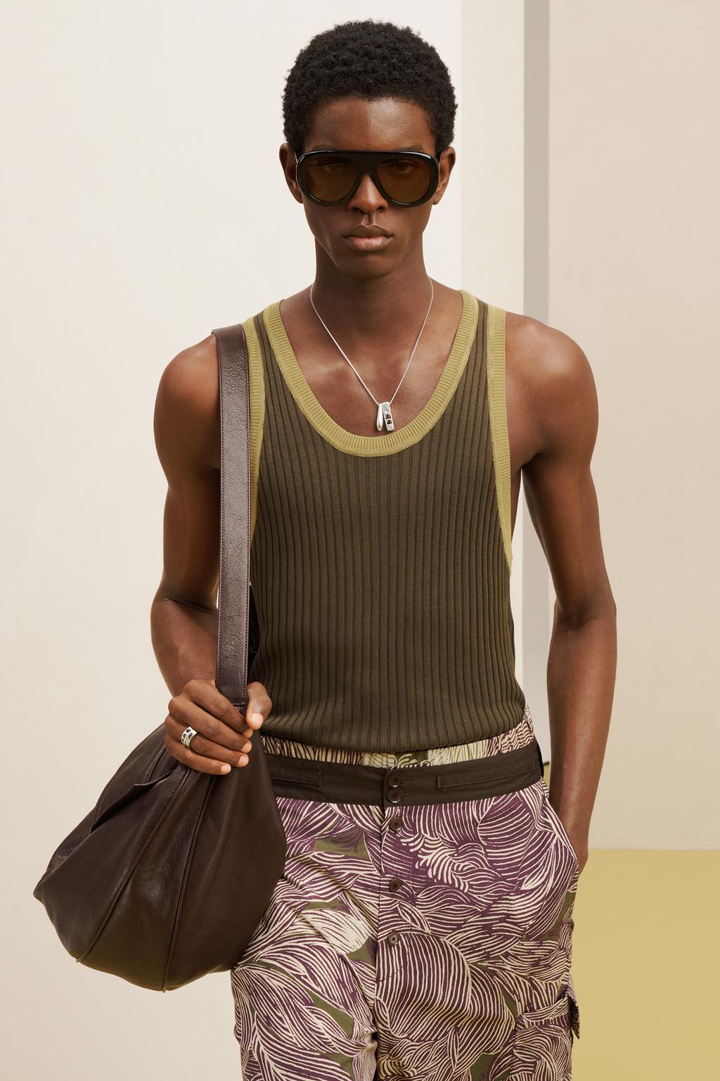 Вязаный топ из вискозы